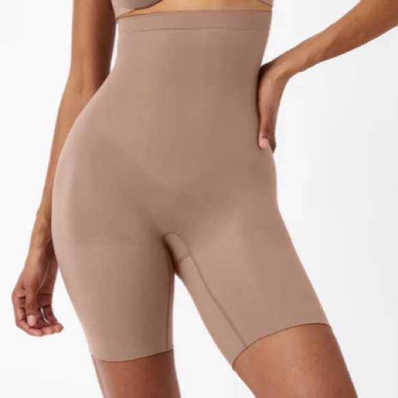 SPANX Higher Power Short in Cafe Au Lait NWT - Picture 1 of 13